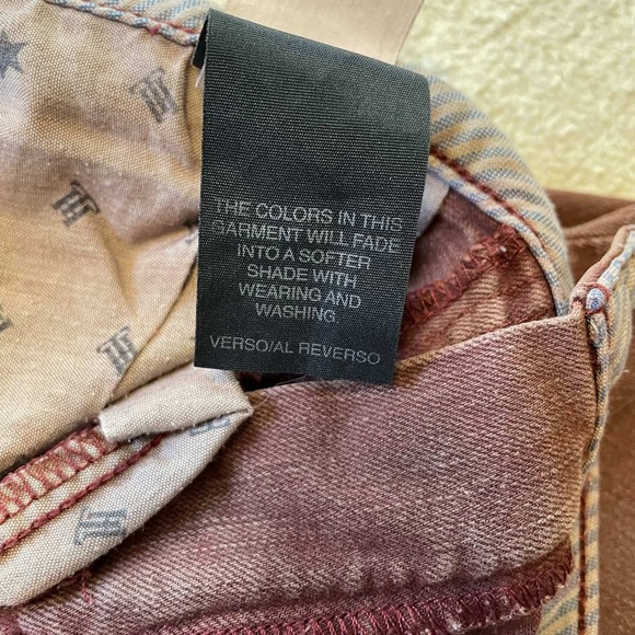 Tommy Hilfiger Classic Skinny Jeans Womens 6 Burgundy Wine Red Mid Rise Stretch - Picture 5 of 8